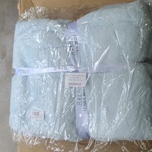 Baby Blanket. Super soft fur. Light blue. 30x40